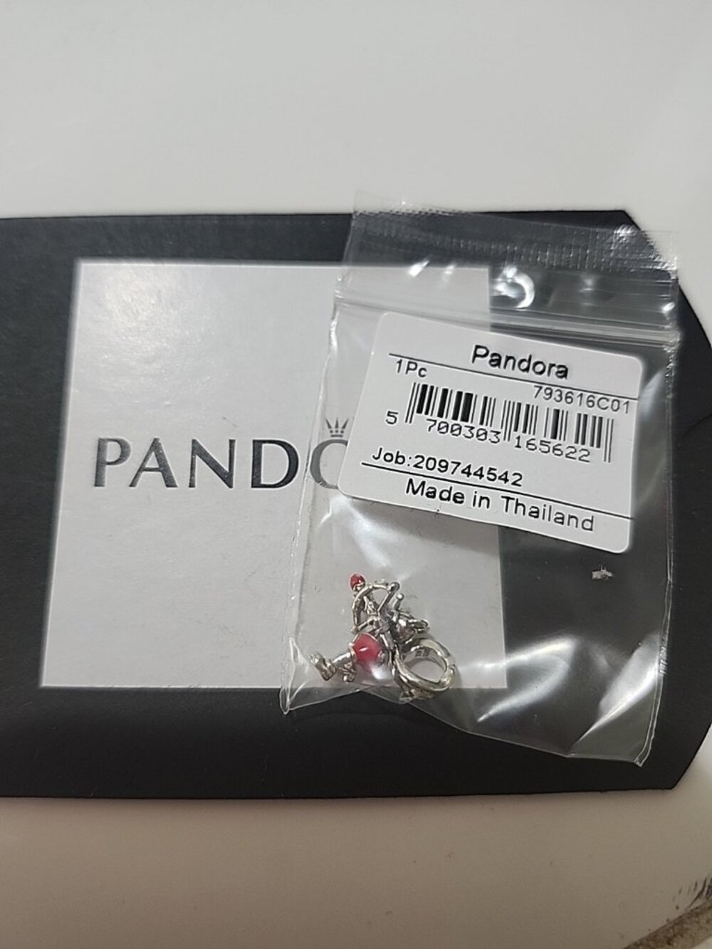 New Pandora Disney Cupid Mickey Mouse Charm 793616C01 Retired